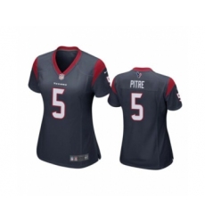 Women’s Houston Texans #5 Jalen Pitre Navy Game Jersey