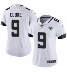 Women's Nike Jacksonville Jaguars #9 Logan Cooke White Vapor Untouchable Limited Player NFL Jersey