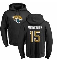 NFL Nike Jacksonville Jaguars #15 Donte Moncrief Black Name & Number Logo Pullover Hoodie