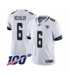 Men's Jacksonville Jaguars #6 Cody Kessler White Vapor Untouchable Limited Player 100th Season Football Jersey