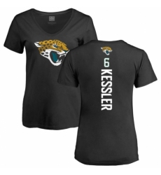 NFL Women's Nike Jacksonville Jaguars #6 Cody Kessler Black Backer V-Neck T-Shirt