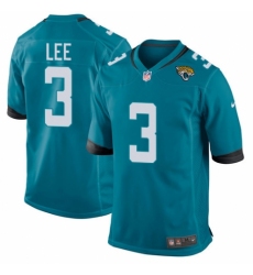 Men's Nike Jacksonville Jaguars #3 Tanner Lee Game Black Alternate NFL Jersey