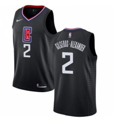 Youth Nike Los Angeles Clippers #2 Shai Gilgeous-Alexander Swingman Black NBA Jersey Statement Edition