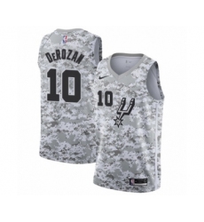 Men's San Antonio Spurs #10 DeMar DeRozan White Swingman Jersey - Earned Edition