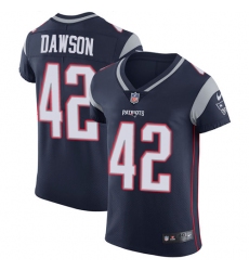 Men's Nike New England Patriots #42 Duke Dawson Navy Blue Team Color Vapor Untouchable Elite Player NFL Jersey