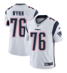 Men's Nike New England Patriots #76 Isaiah Wynn White Vapor Untouchable Limited Player NFL Jersey