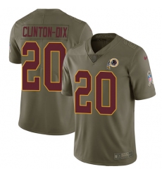 Men's Nike Washington Redskins #20 Ha Clinton-Dix Limited Olive 2017 Salute to Service NFL Jersey