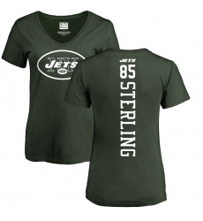 NFL Women's Nike New York Jets #85 Neal Sterling Green Backer T-Shirt
