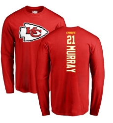 NFL Nike Kansas City Chiefs #21 Eric Murray Red Backer Long Sleeve T-Shirt