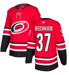 Youth Adidas Carolina Hurricanes #37 Andrei Svechnikov Premier Red Home NHL Jersey