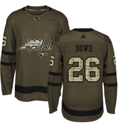 Men's Adidas Washington Capitals #26 Nic Dowd Premier Green Salute to Service NHL Jersey