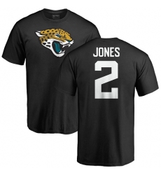 NFL Nike Jacksonville Jaguars #2 Landry Jones Black Name & Number Logo T-Shirt