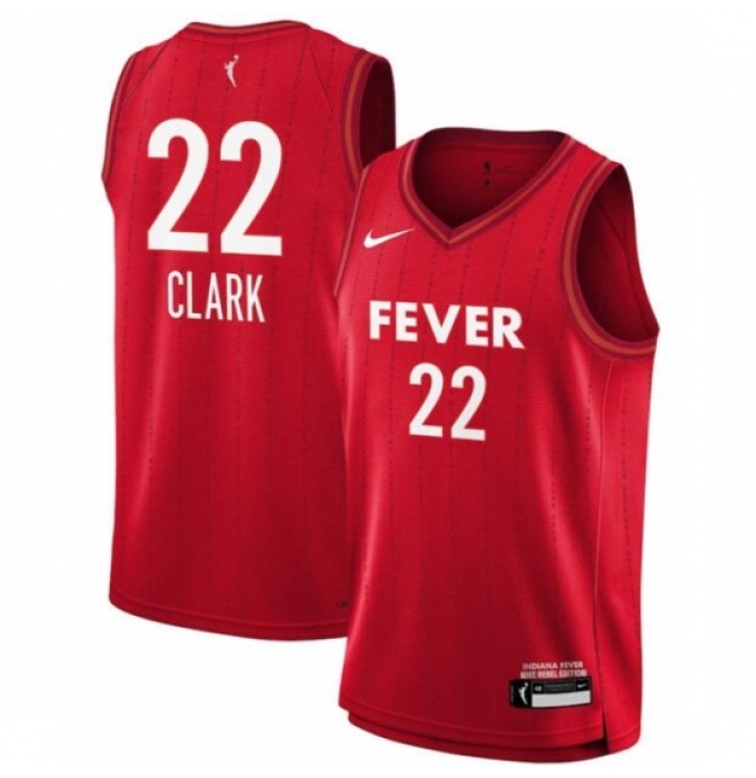 Youth Indiana Fever Caitlin Clark #22 Red Stitched Basketball WNBA Jersey