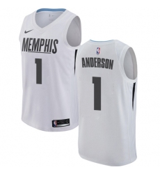 Youth Nike Memphis Grizzlies #1 Kyle Anderson Swingman White NBA Jersey - City Edition