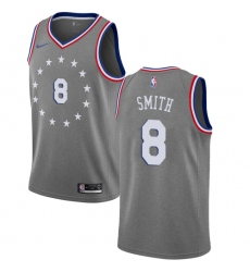 Youth Nike Philadelphia 76ers #8 Zhaire Smith Swingman Gray NBA Jersey - City Edition