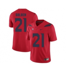 Arizona Wildcats 21 Robert Golden Red College Football Jersey