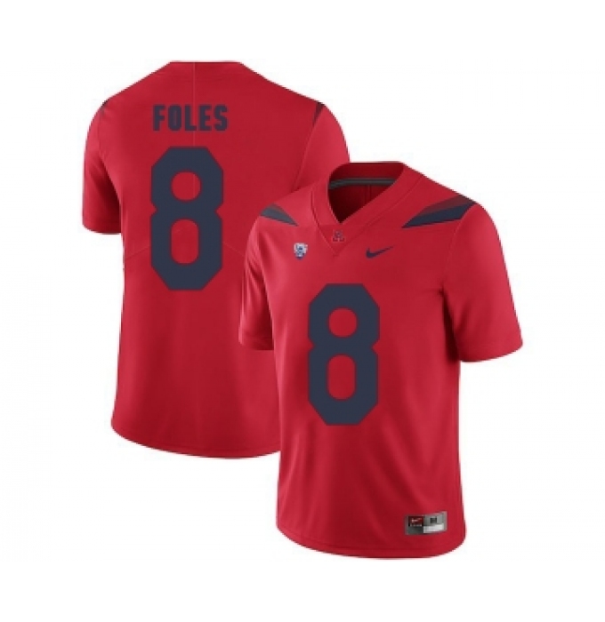 Arizona Wildcats 8 Nick Foles Red College Football Jersey