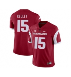 Arkansas Razorbacks 15 Cole Kelley Red College Football Jersey