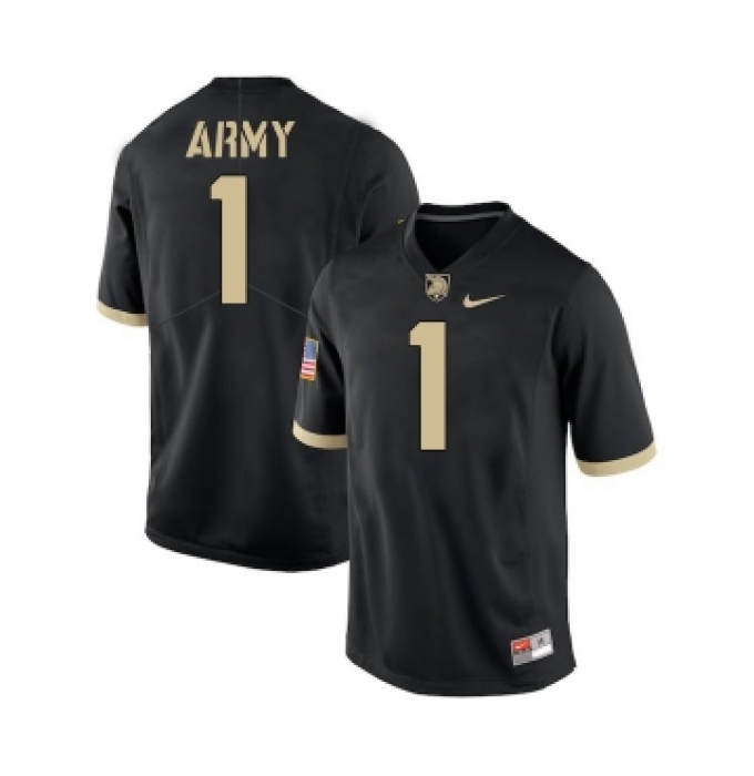 Army Black Knights 1 Marcus Hyatt Black College Football Jersey