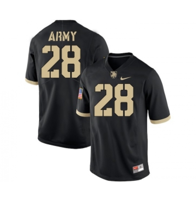 Army Black Knights 28 Nick Schrage Black College Football Jersey