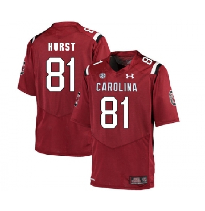 South Carolina Gamecocks 81 Hayden Hurst Red College Football Jersey