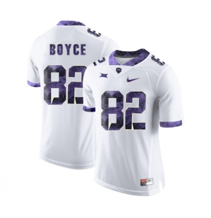 TCU Horned Frogs 82 Josh Boyce White Print College Football Limited Jersey