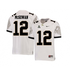 UCF Knights 12 Taj McGowan White College Football Jersey