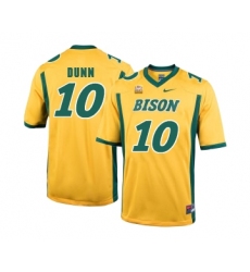 North Dakota State Bison 10 Lance Dunn Gold College Football Jersey