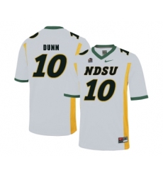 North Dakota State Bison 10 Lance Dunn White College Football Jersey