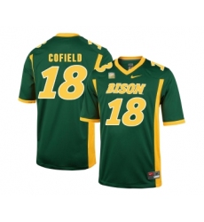 North Dakota State Bison 18 Adam Cofield Green College Football Jersey