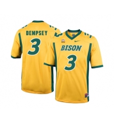 North Dakota State Bison 3 Tre Dempsey Gold College Football Jersey