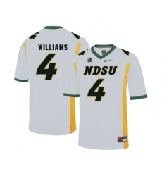 North Dakota State Bison 4 Dimitri Williams White College Football Jersey