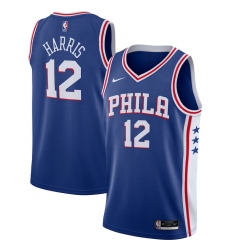 Men's Philadelphia 76ers #12 Tobias Harris Nike Royal 2020-21 Swingman Jersey