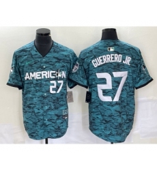 Men's Nike Toronto Blue Jays #27 Vladimir Guerrero Jr Teal 2023 All Star Cool Base Stitched Jersey