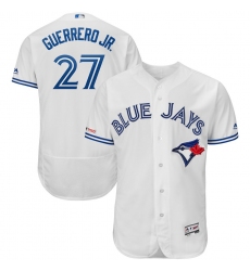 Toronto Blue Jays #27 Vladimir Guerrero Jr. Majestic Flex Base Player - Jersey – White