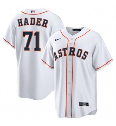 Men's Houston Astros #71 Josh Hader White Cool Base Stitched Baseball Jersey