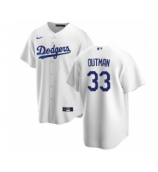 Men's Los Angeles Dodgers #33 James Outman White Cool Base Stitched Baseball Jersey