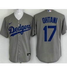 Youth Los Angeles Dodgers #17 Shohei Ohtani Gray Cool Base Jersey