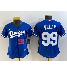 Youth Los Angeles Dodgers #99 Joe Kelly Blue With Stitched Baseball Jersey