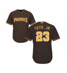 Youth San Diego Padres #23 Fernando Tatis Jr. Replica Brown Alternate Cool Base Baseball Jersey