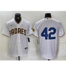 Men's San Diego Padres #42 Jackie Robinson White Cool Base Stitched Baseball Jersey