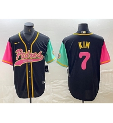 Men's San Diego Padres #7 Ha Seong Kim Black NEW 2023 City Connect Cool Base Stitched Jerseys