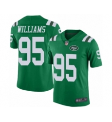 Men's New York Jets #95 Quinnen Williams Elite Green Rush Vapor Untouchable Football Jersey