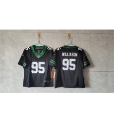 Women's New York Jets #95 Quinnen Williams Black F.U.S.E. Vapor Stitched Jersey(Run Small)