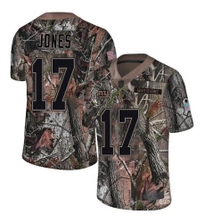 Nike New York Giants #17 Daniel Jones Camo Men's Stitched NFL Limited Rush Realtree Jersey