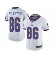 Women's New York Giants #86 Darius Slayton Limited White Rush Vapor Untouchable Football Jersey