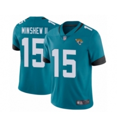 Youth Jacksonville Jaguars #15 Gardner Minshew II Teal Green Alternate Vapor Untouchable Limited Player Football Jersey