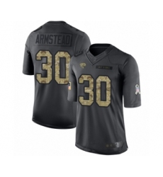 Youth Jacksonville Jaguars #30 Ryquell Armstead Limited Black 2016 Salute to Service Football Jersey