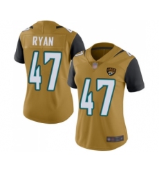 Women's Jacksonville Jaguars #47 Jake Ryan Limited Gold Rush Vapor Untouchable Football Jersey