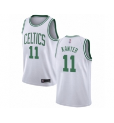 Youth Boston Celtics #11 Enes Kanter Swingman White Basketball Jersey - Association Edition